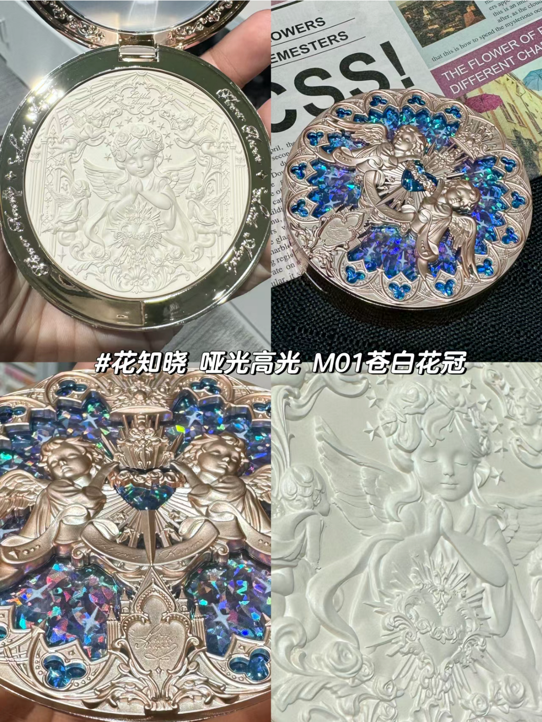 Pale flower crown highlighter 01